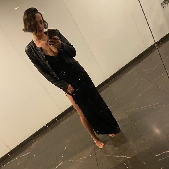 Retroféte; Size S; Authentic Black Sequin Designer Dress! - Picture 4 of 13